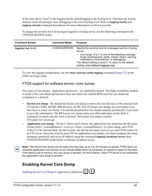 FTOS Configuration Guide for the C-Series - Force10 Networks