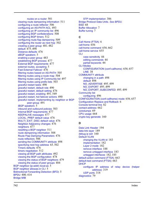 FTOS Configuration Guide for the C-Series - Force10 Networks