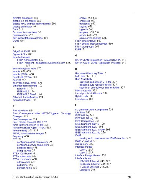 FTOS Configuration Guide for the C-Series - Force10 Networks