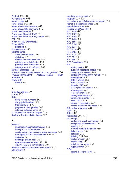 FTOS Configuration Guide for the C-Series - Force10 Networks