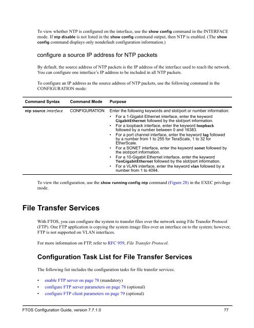 FTOS Configuration Guide for the C-Series - Force10 Networks