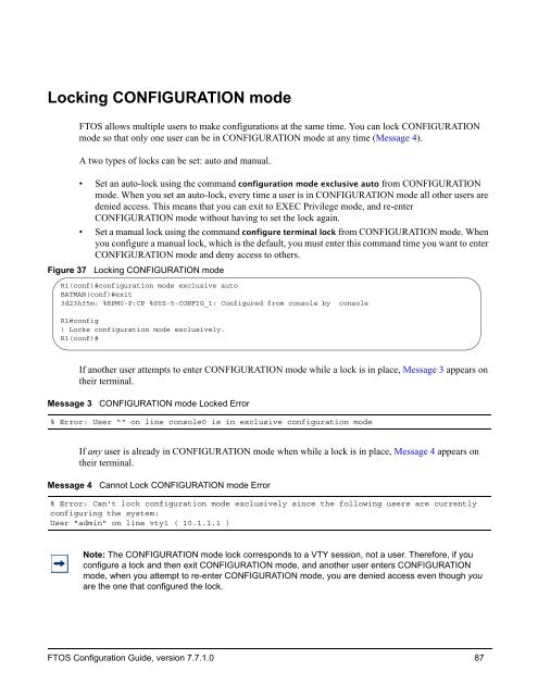 FTOS Configuration Guide for the C-Series - Force10 Networks