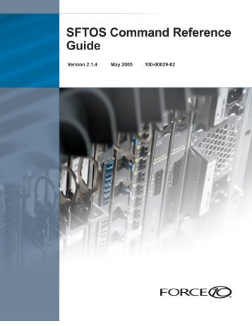 SFTOS Command Reference Guide - Force10 Networks