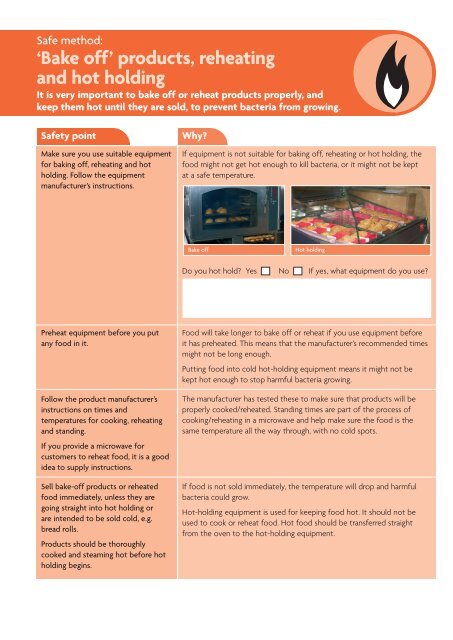 Should You Use Hot Holding Equipment to Reheat Food