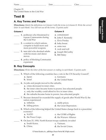 Ch 25 Sample Test B