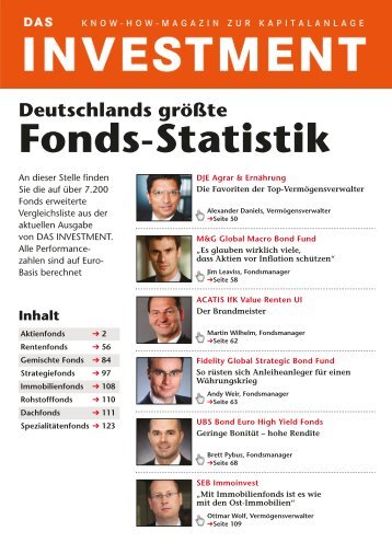 Fonds-Statistik - Wertpapier Forum