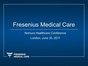 Presentation - Fresenius Medical Care