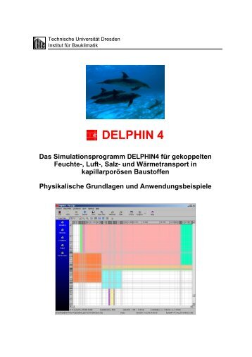 1 Programm DELPHIN4 - Bauklimatik Dresden