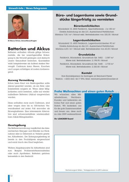 RECYCLINGnews - Loacker Recycling GmbH