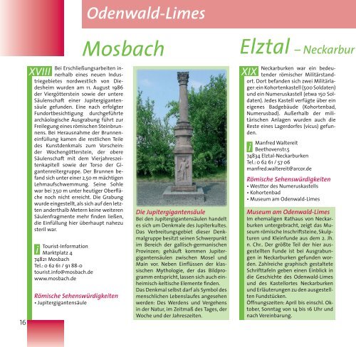 Der Limes - Odenwald