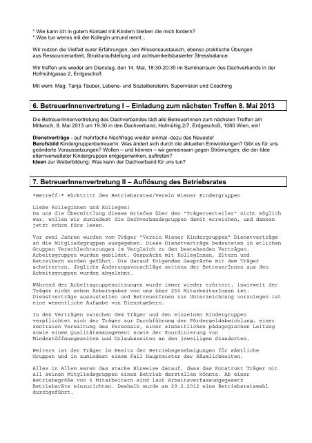 April_2013 - Verein der Wiener elternverwalteten Kindergruppen