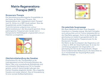 Matrix-Regenerations-Therapie (MRT)