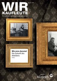 KAUFLEUTE KAUFLEUTE - Kaufmännische Verband Zürich