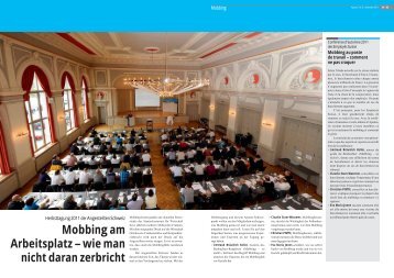 Mobbing am Arbeitsplatz – wie man nicht daran zerbricht