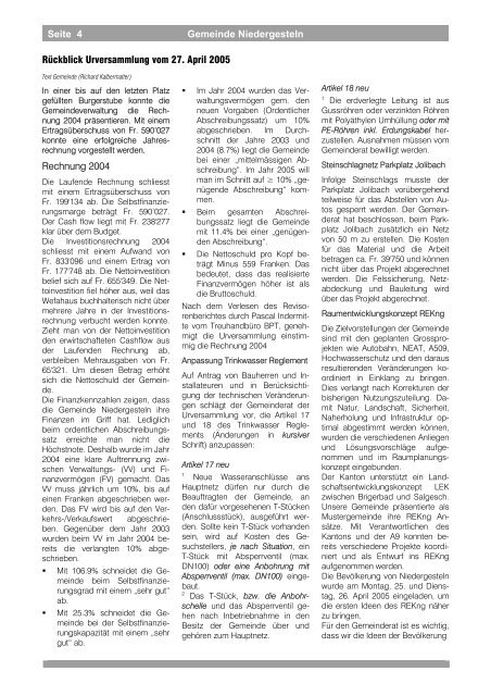 Geschtjier-Blatt 02-2005 - Gemeinde Niedergesteln