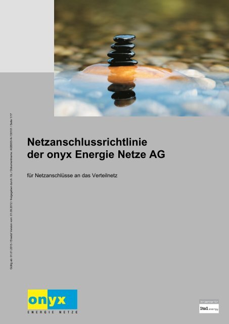 Netzanschlussrichtlinien - Onyx Energie Mittelland