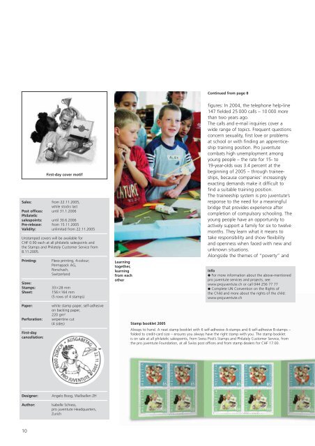 Focus on Stamps 04/2005 - Die Schweizerische Post