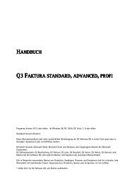 Handbuch Q3 Faktura (PDF) - Q3 Software