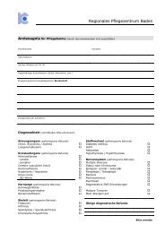 Arzt-Zeugnis (132KB) - Regionales Pflegezentrum Baden