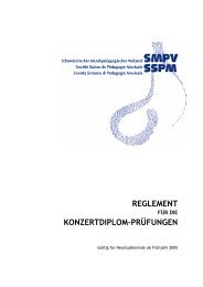 REGLEMENT KONZERTDIPLOM-PRÜFUNGEN - SMPV