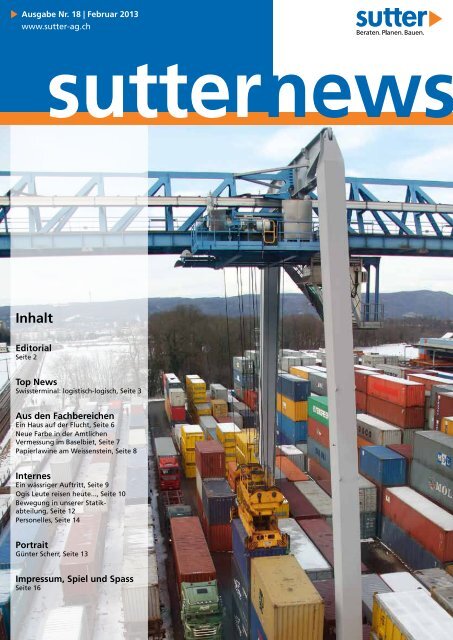 10.02.2013: SUTTER NEWS Nr. 18