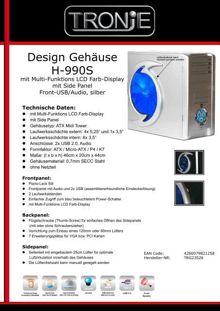 Design Gehäuse H-990S