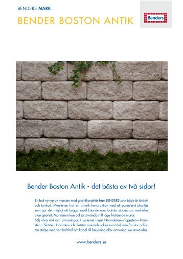 benders mark bender boston antik