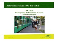 Informationen zum TNW-Job-Ticket