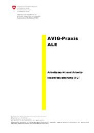 AVIG-Praxis ALE - Treffpunkt-Arbeit