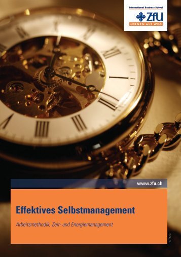 Effektives Selbstmanagement - ZFU International Business School