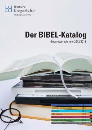 Gesamtkatalog 2012/13 Teil - Deutsche Bibelgesellschaft