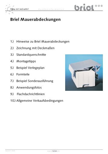 Briel Mauerabdeckungen - Adrian Bauspenglerei GmbH