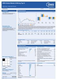 DWS Global Metals & Mining Typ O