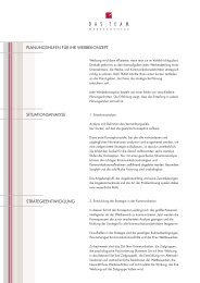 Planungshilfen für Ihr Werbekonzept - Das Team Werbeagentur GmbH