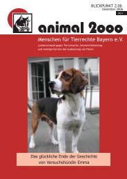 Menschen für Tierrechte Bayern e.V. - Animal 2000