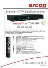 Mit dem Titan 7001 HD genießen Sie hochauflösendes Fernsehen ...