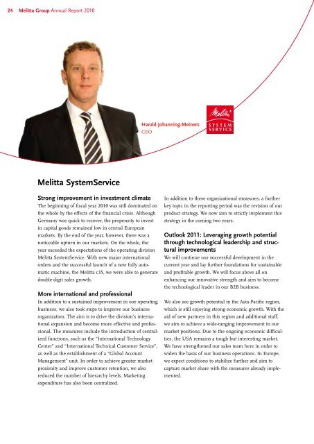 Annual Report 2010 - Melitta