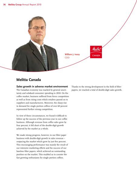 Annual Report 2010 - Melitta