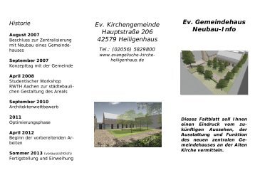 Faltblatt Neubau-Info (PDF) - Evangelische Kirche in Heiligenhaus
