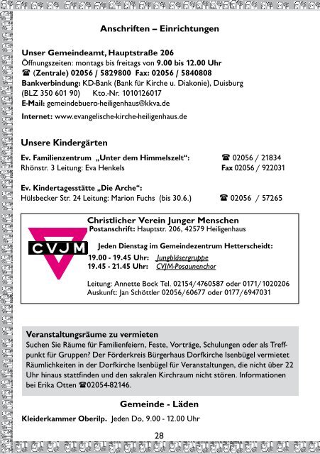 Gemeindebrief Juni-August 2013 - Evangelische Kirche in ...