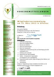 Vereinsmitteilung 01 2013 - Jägervereinigung Kreis Heilbronn eV