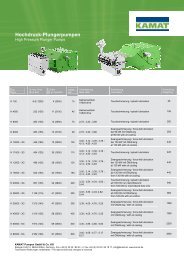 Revision Leistungsliste 2013-07 - Kamat Pumpen GmbH Co. KG