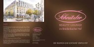Schnitzler Beauty Lounge Breidenbacher Hof Dusseldorf