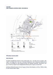 ANFAHRT ZUM CONGRESS-CENTRUM NORD, KOELNMESSE ...