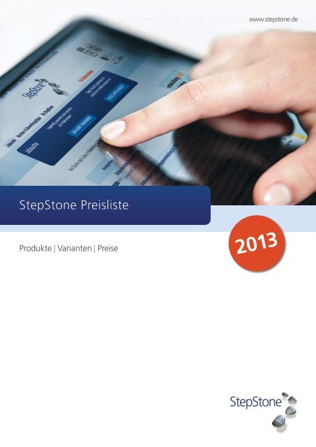 StepStone Preisliste 2013