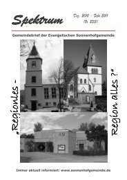 Ausgabe 4 - Sonnenhof-Gemeinde