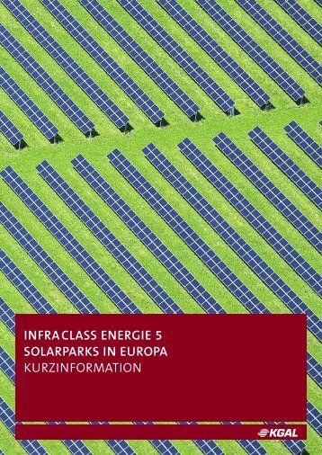 infraclass energie 5 solarparks in europa kurzinformation