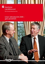 Unser Jahresbericht 2009 - Sparkasse LeerWittmund