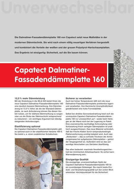 Broschüre Dalmatiner Fassadendämmplatte