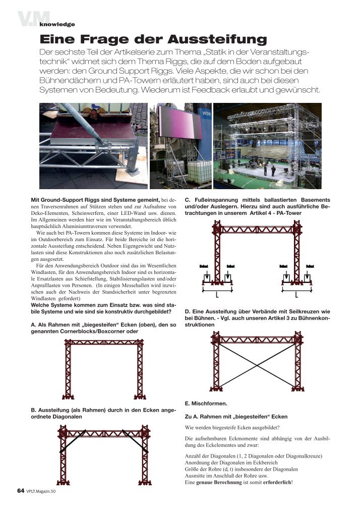 Aussteifung Magazine
